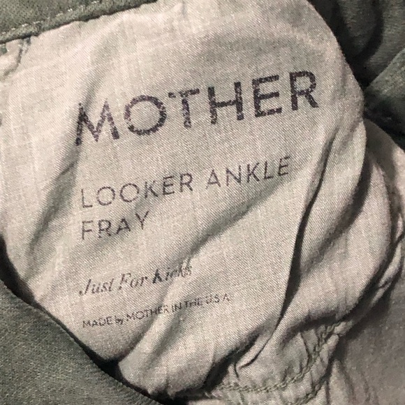 Mother Looker Ankle Fray Jeans Women's 27 Just For Kicks in Emerald Wash - Picture 5 of 8